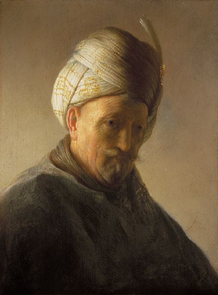 Rembrandt, Bust of an Old Man with Turban