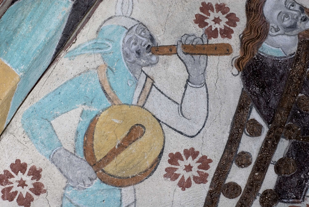 Bengt Backlund, Kalkmålning i Härkeberga kyrka, Uppland 2009