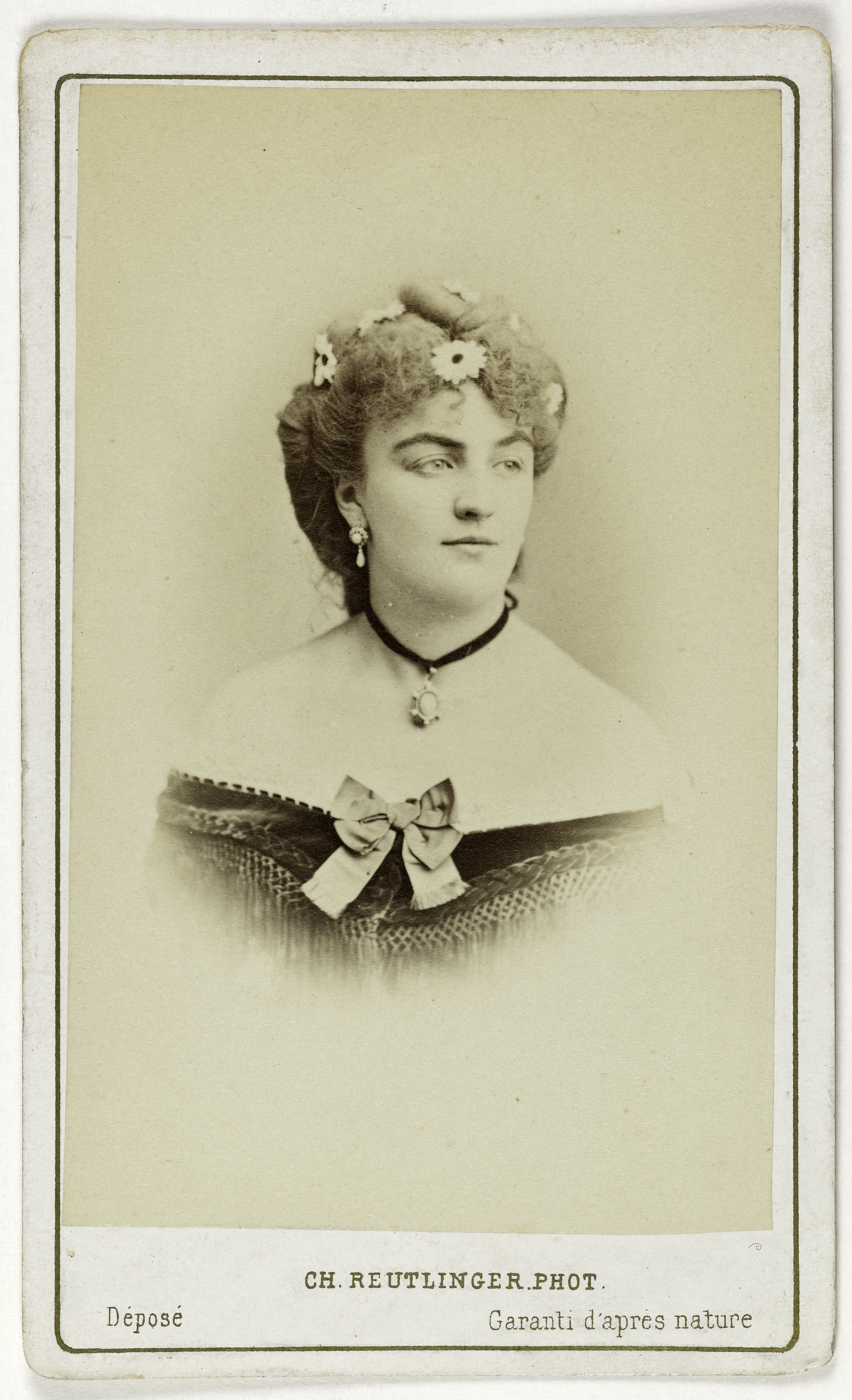 Charles Reutlinger, Portrait de Méry Laurent (née Anne Rose Suzanne Louviot 1849-1900), actrice