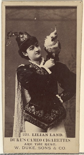 W. Duke, Sons & Co., Card Number 221, Lilian Land, from the Actors and Actresses series (N145-5) issued by Duke Sons & Co. to promote Cameo Cigarettes