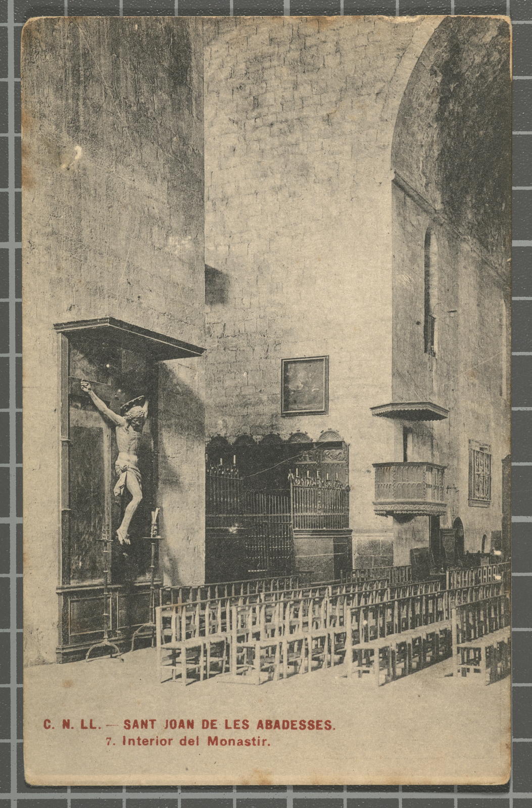 Desconegut, C. N. LL. - Sant Joan de les Abadesses. 7. Interior del Monastir