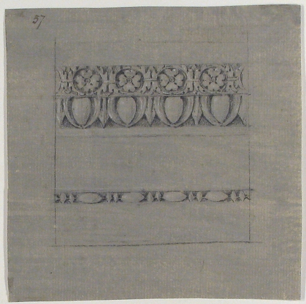 Anonymous, French, 19th century, Design for Molding