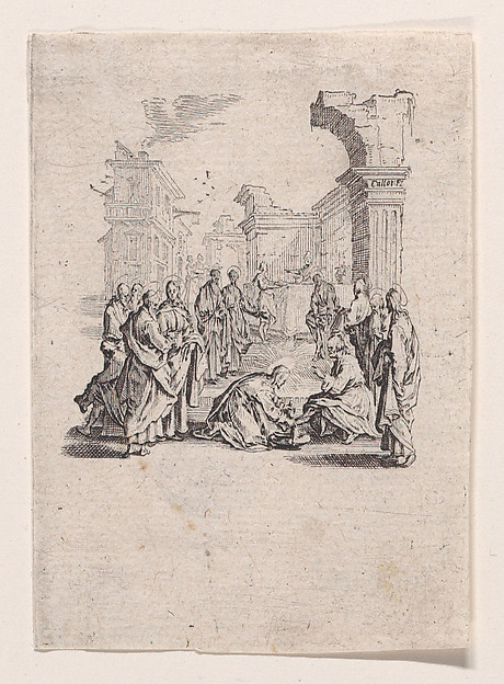 Jacques Callot, Le Lavement des Pieds (The Washing of the Feet), from "La Petite Passion" (The Little Passion)