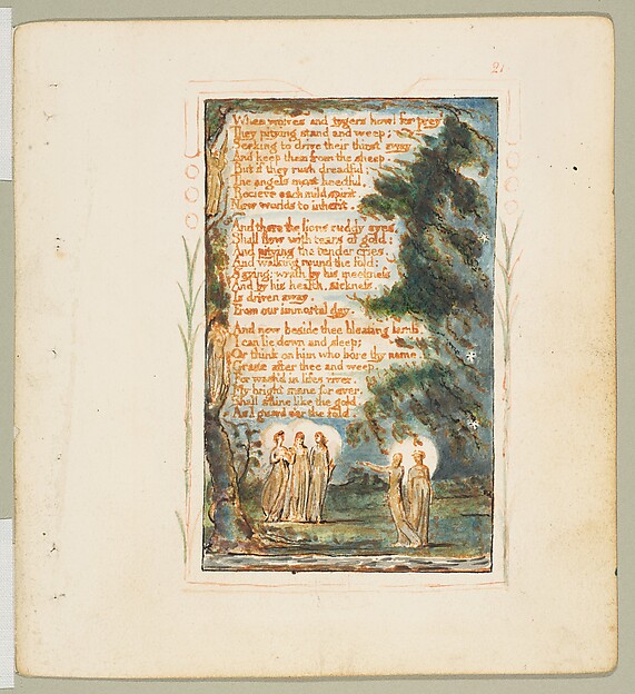 William Blake, Songs of Innocence: Night (second plate)