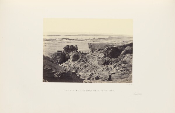 Francis Frith, View of the Nile and Distant Pyramids of Geezeh