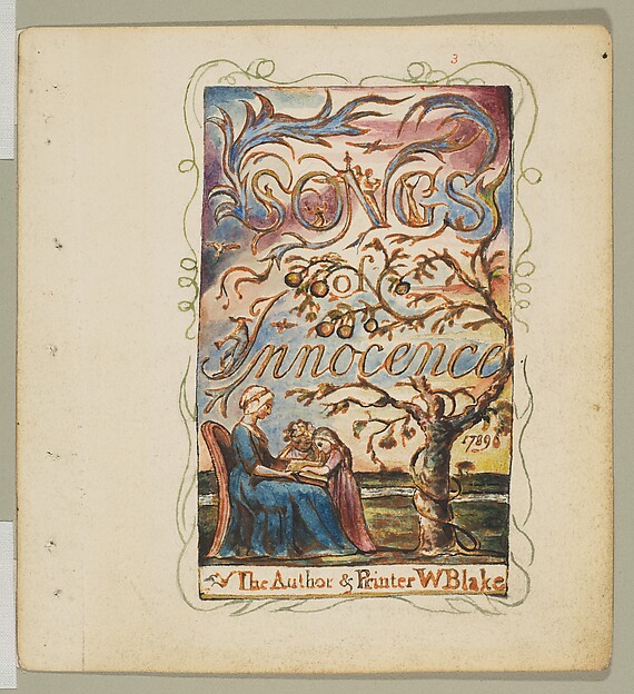 William Blake, Songs of Innocence: Title Page