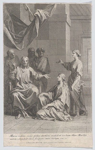 Anonymous, French, 18th century, Christ in the House of Martha and Mary