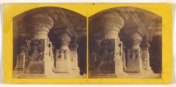 Unknown, [Indra Subba(sic), interior of cave, Ellora]