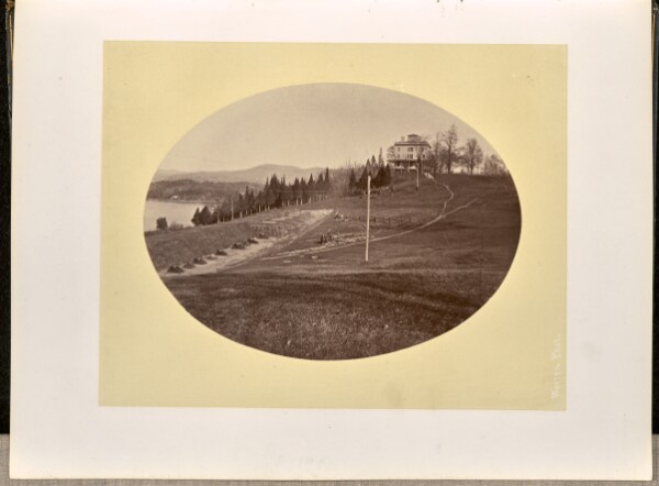 George Kendall Warren, [Artillery battery and the West Point Hotel, West Point]