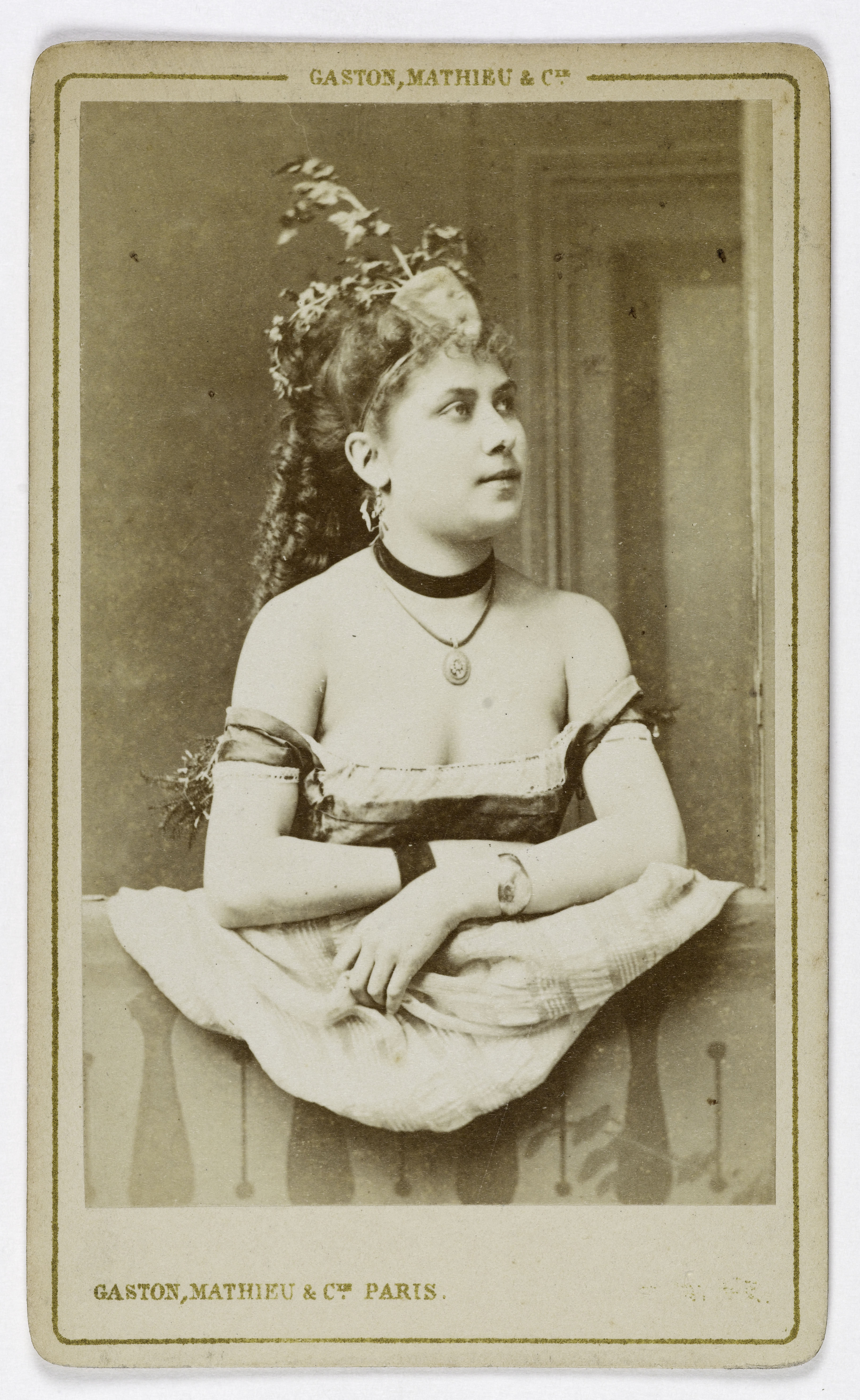 Mathieu & Cie Gaston, Portrait de Duplessis (actrice aux théâtres des Nouveautés, des Délassements comiques et des Menus-plaisirs)