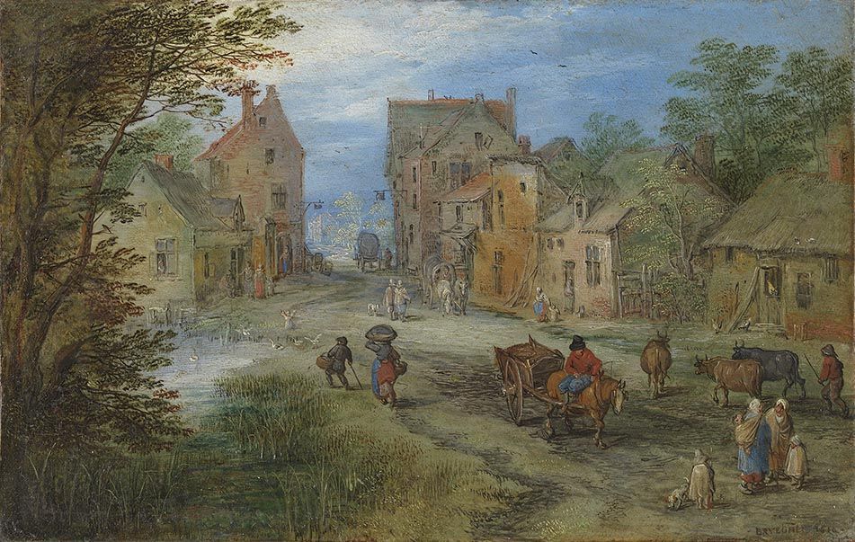 Jan Brueghel the Elder, Village Street