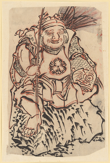 Katsushika Hokusai, Ebisu (God of Luck, Protector of Merchants)