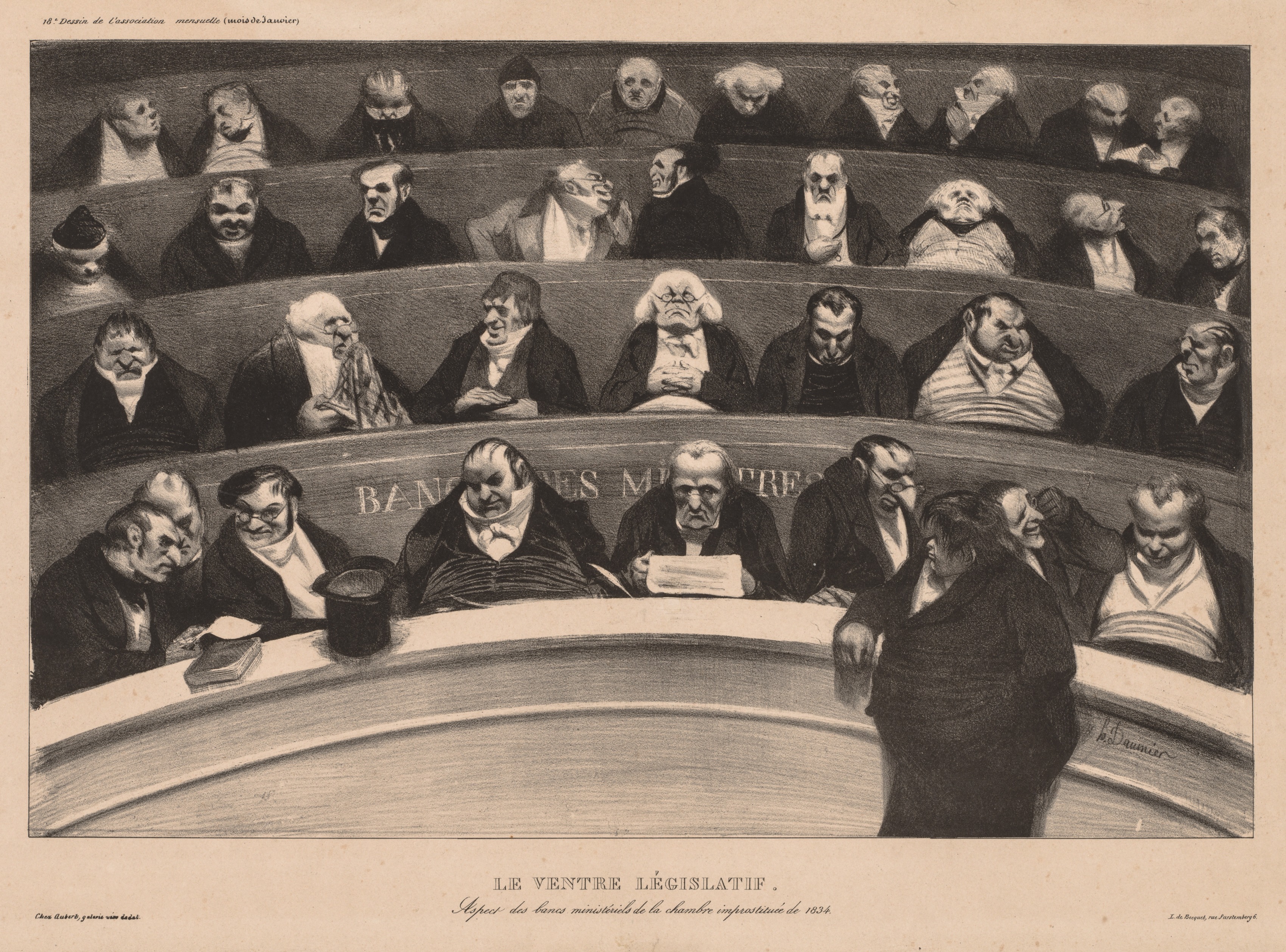 Honoré Daumier, The Legislative Belly