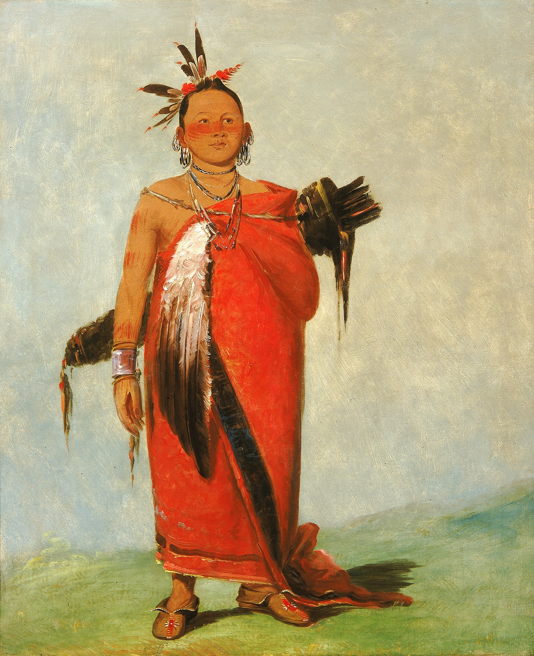 George Catlin, Hongs-káy-dee, Great Chief, Son of The Smoke