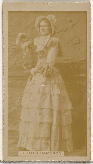 W. Duke, Sons & Co., Bertha Cameron, from the Actors and Actresses series (N145-8) issued by Duke Sons & Co. to promote Duke Cigarettes