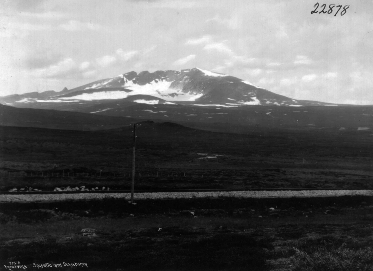 Anders Beer Wilse, Dovrefjell, Snøhetta, Jernbane, Samferdsel