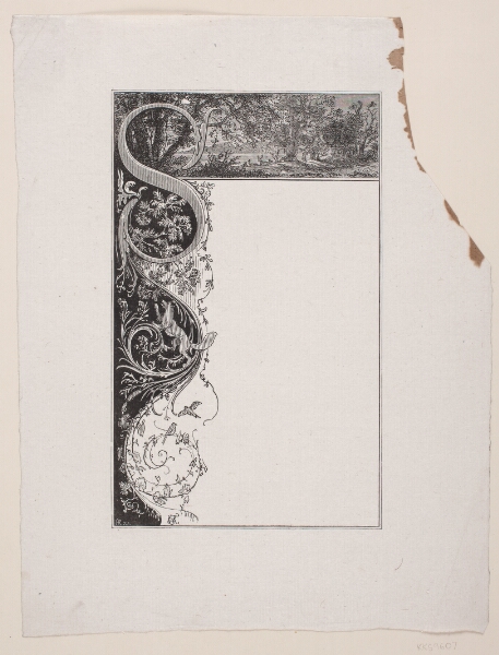 F. Hendriksen, Dekorativ Indramning. Foroven Landskab