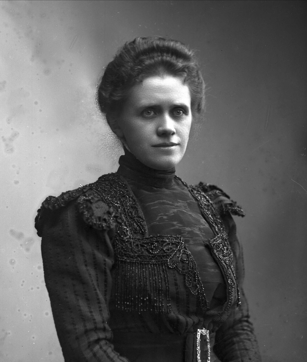 Gustav Borgen, Portrett av Erikka Sophie Martine Cappelen Kiær Mathiesen. Gift med godseier Haaken Larpent Mathiesen.