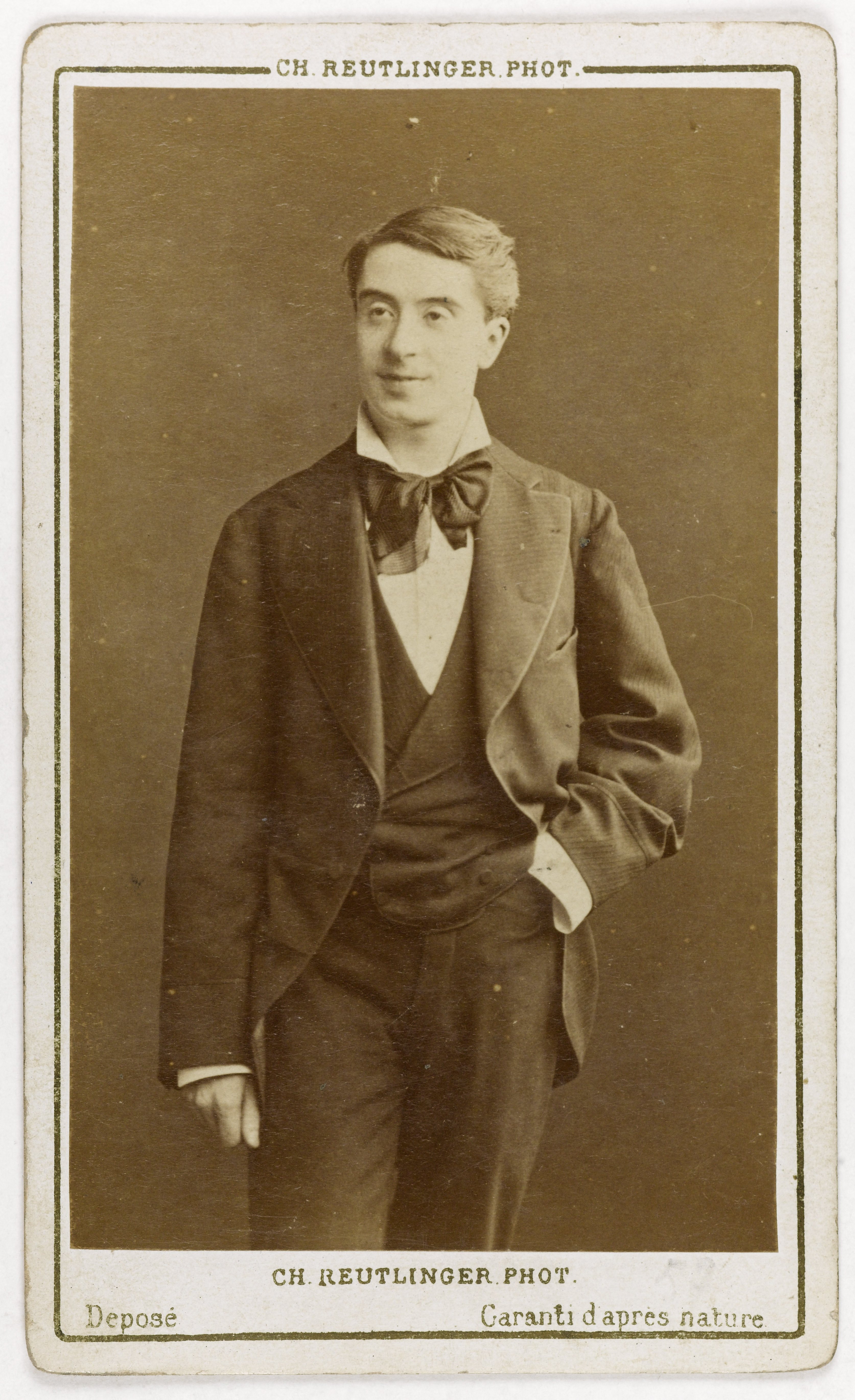 Charles Reutlinger, Portrait de Jules Truffier (1856-1943), poète, acteur, sociétaire de la Comédie Française, librettiste, professeur au Conservatoire