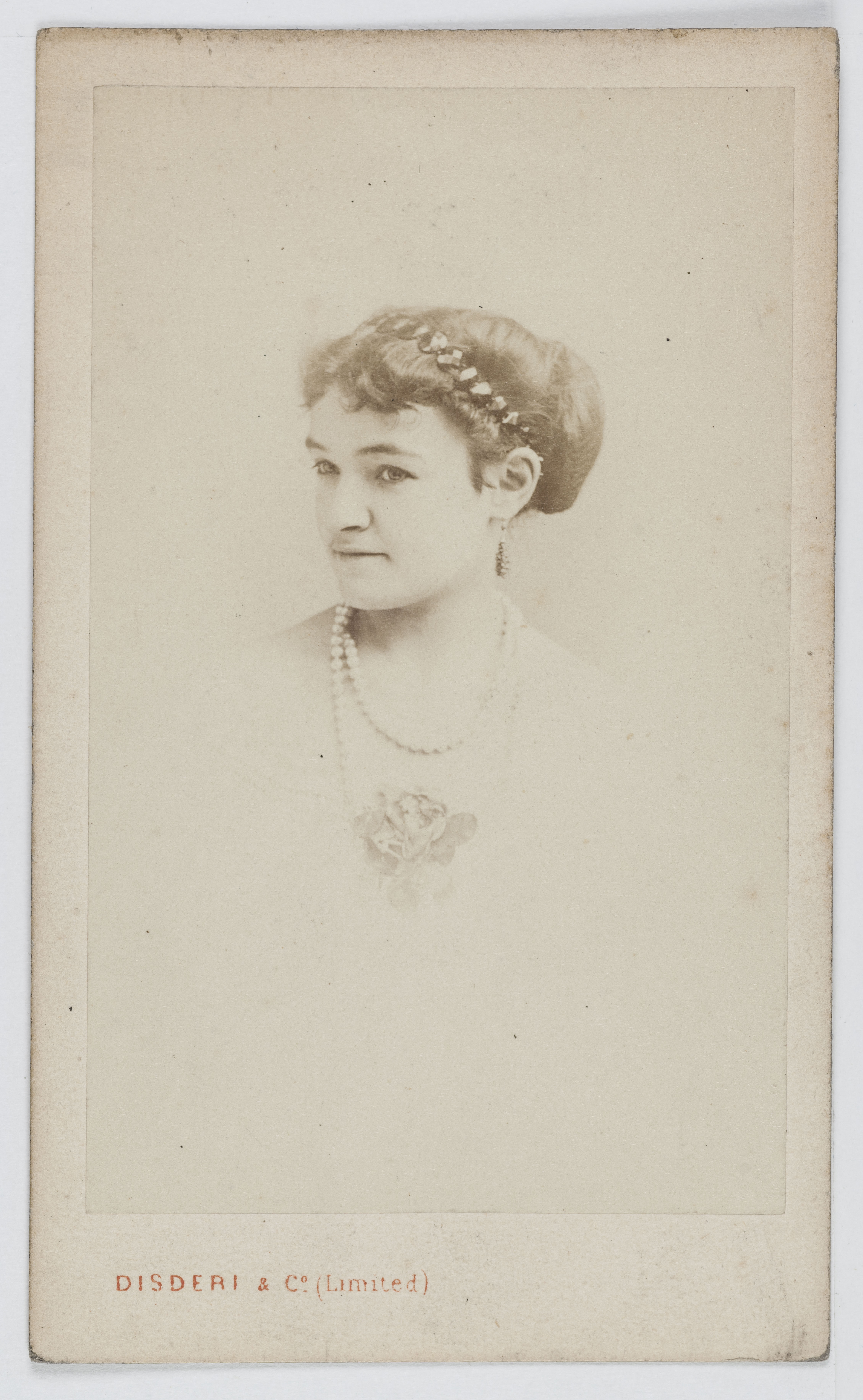 Disderi & Cie, Portrait de Miss Seymour, danseuse anglaise au Théâtre de la Porte Saint Martin.