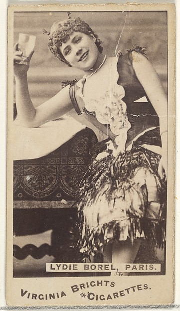 Allen & Ginter, Lydie Borel, Paris, from the Actors and Actresses series (N45, Type 1) for Virginia Brights Cigarettes