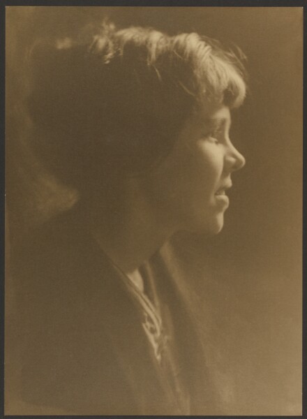 Louis Fleckenstein, [Portrait of a Woman with Hair in Loose Bun]