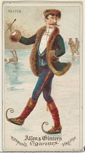 Allen & Ginter, Skater, from World's Dudes series (N31) for Allen & Ginter Cigarettes