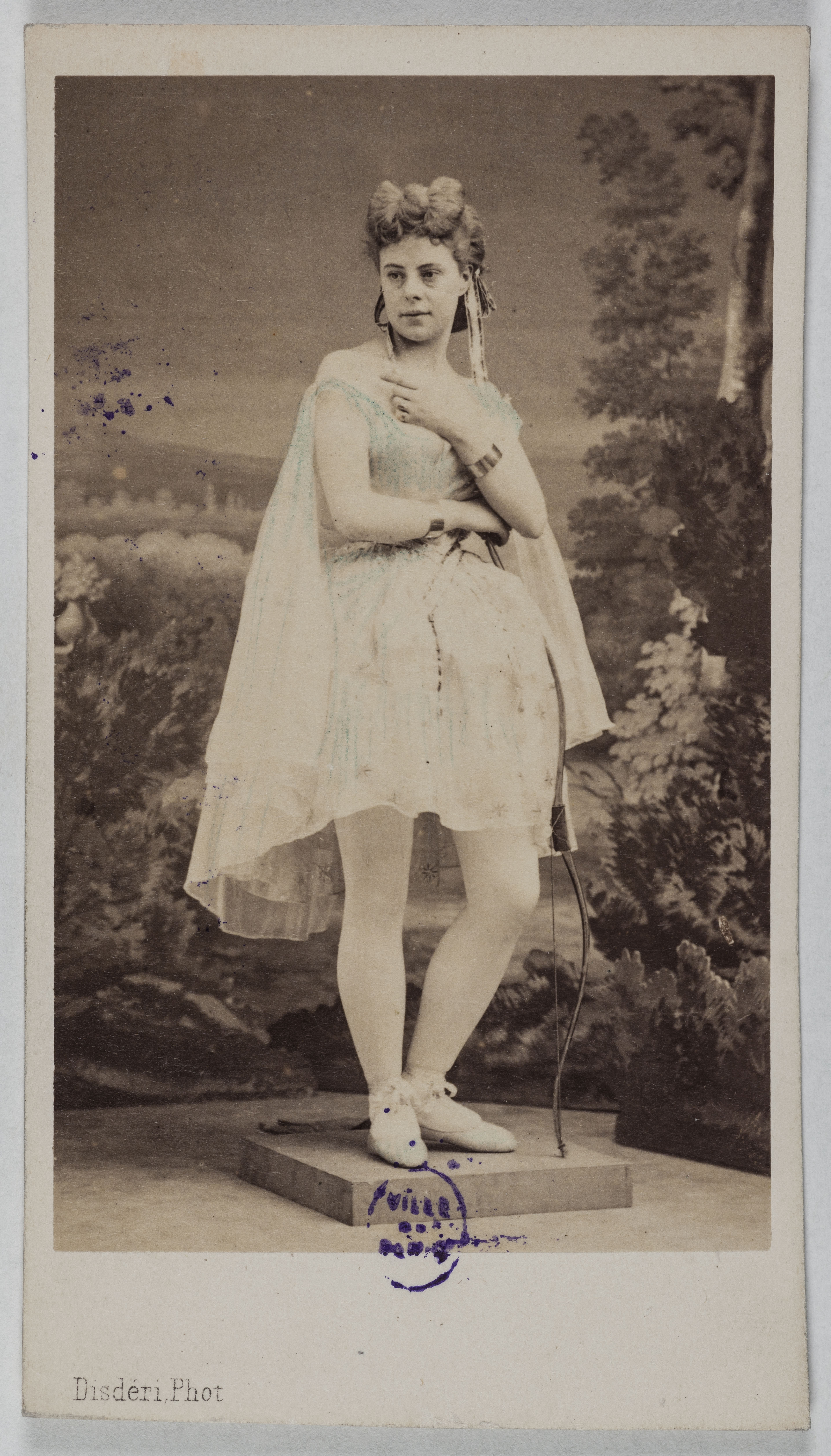 André-Adolphe-Eugène Disdéri, Portrait de Fiocre Eugénie, (danseuse)