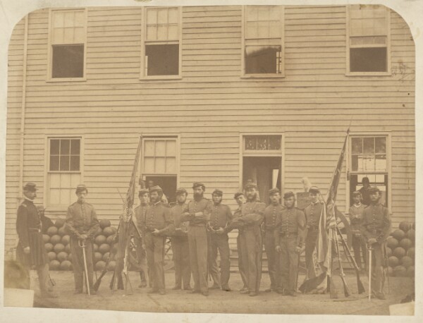 Unknown, [Group of Confederate soldiers]