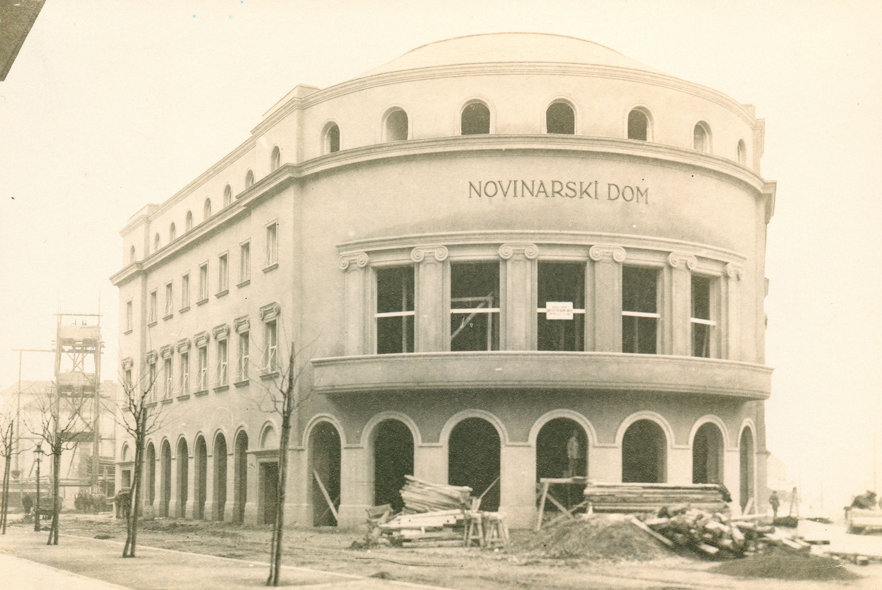 Vladimir Horvat, Zagreb - Rooseveltov trg - Novinarski dom u izgradnji