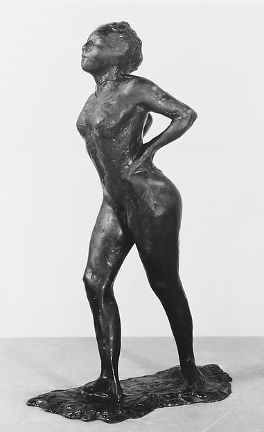 Edgar Degas, Dancer at Rest, Hands Behind Her Back, Right Leg Forward
