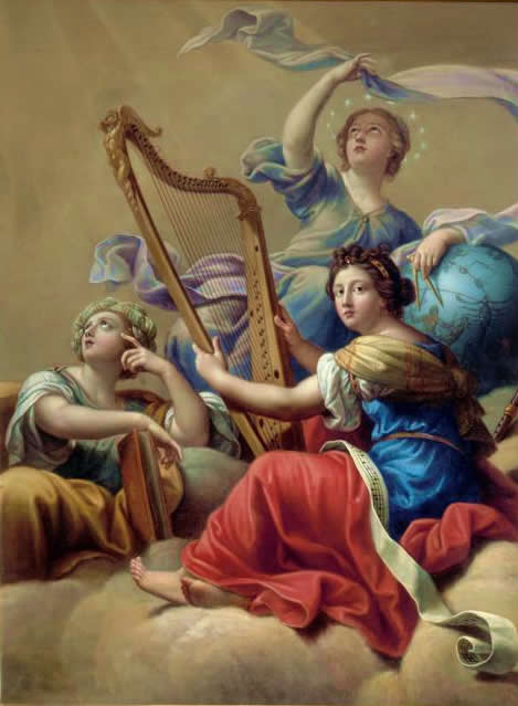 Pierre Mignard I, Calliope, Urania and Terpsichore