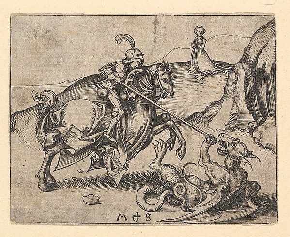 Martin Schongauer, St. George Slaying the Dragon