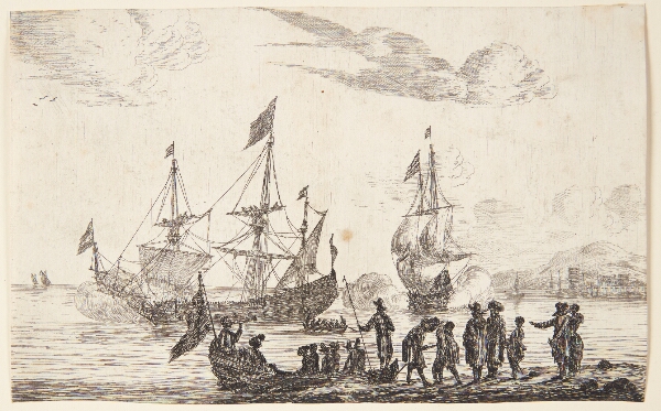 Reinier Zeeman, Havnescene med skibe der salutterer
