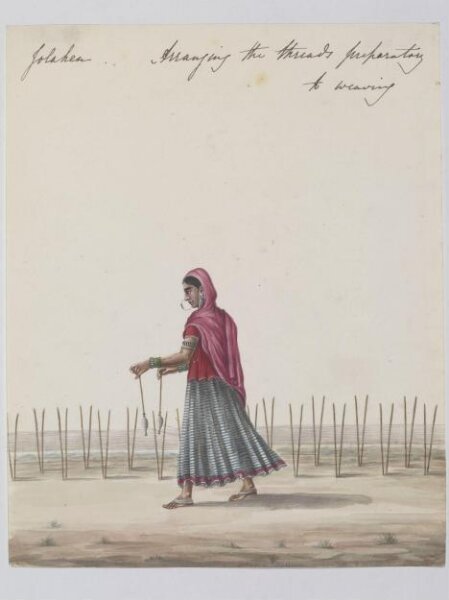 Unknown, A woman weaver
