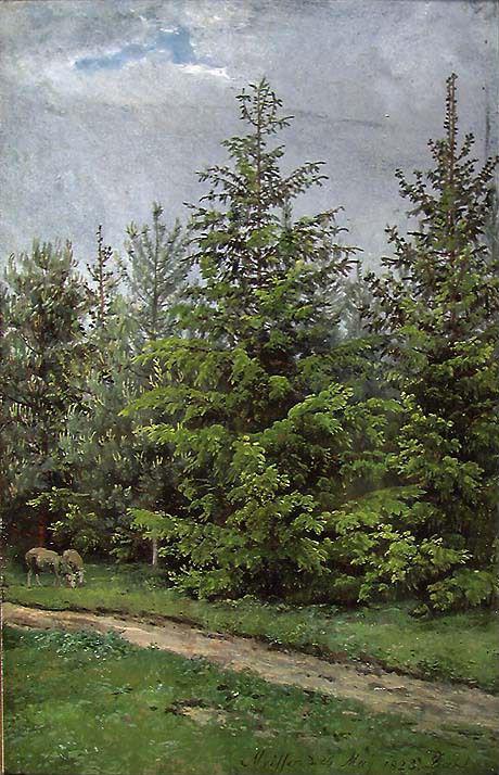 Johan Christian Dahl, Forest Path near Meissen