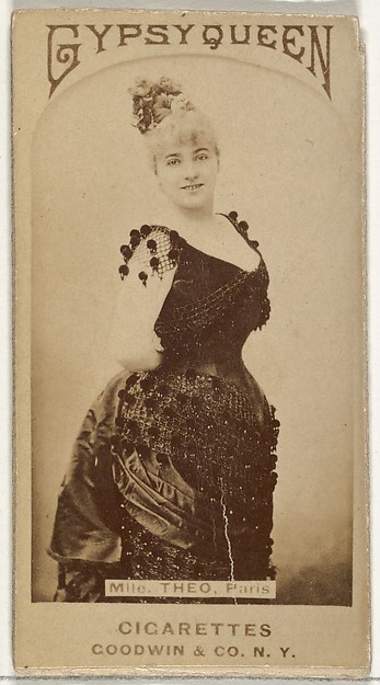 Goodwin & Company, Mlle. Theo, Paris, from the Actors and Actresses series (N171) for Gypsy Queen Cigarettes