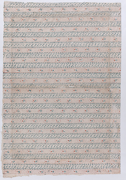 Anonymous, Book cover with overall floral pattern