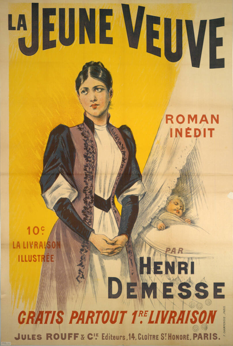 Anonym, LA JEUNE VEUVE; PAR HENRI DEMESSE; JULES ROUFF & CIE., PARIS