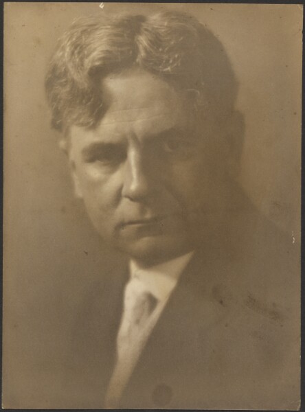 Louis Fleckenstein, [Portrait of a Man with Deep Set Eyes]
