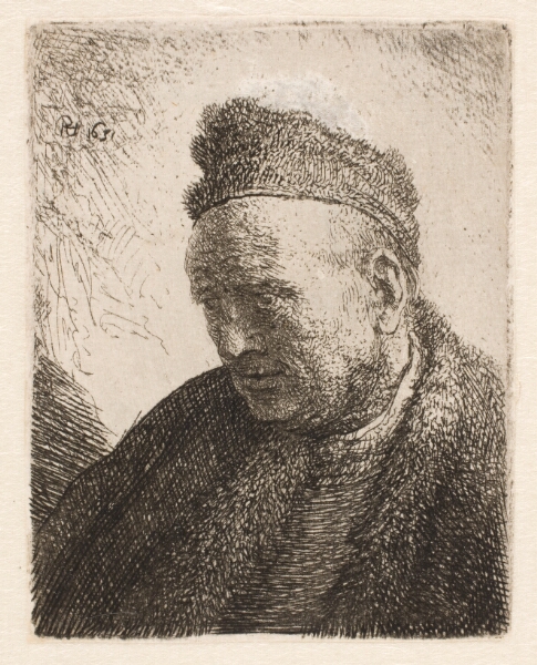 Rembrandt van Rijn, Mandshoved. Rembrandts fader