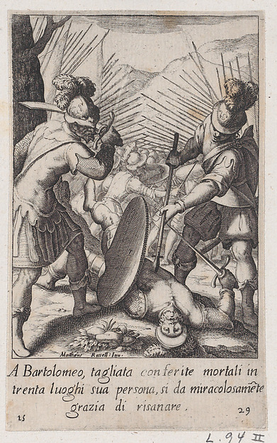Jacques Callot, Bartolomeo, from Scelta d'Alcuni Miracoli e Grazie della Santissima Nunziata di Firenze (Selection of Some Miracles and Graces that Occurred in the Church of the Annunziata in Florence)