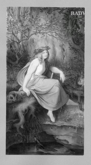 Moritz von Schwind, Female fairy-tale figure at rock
