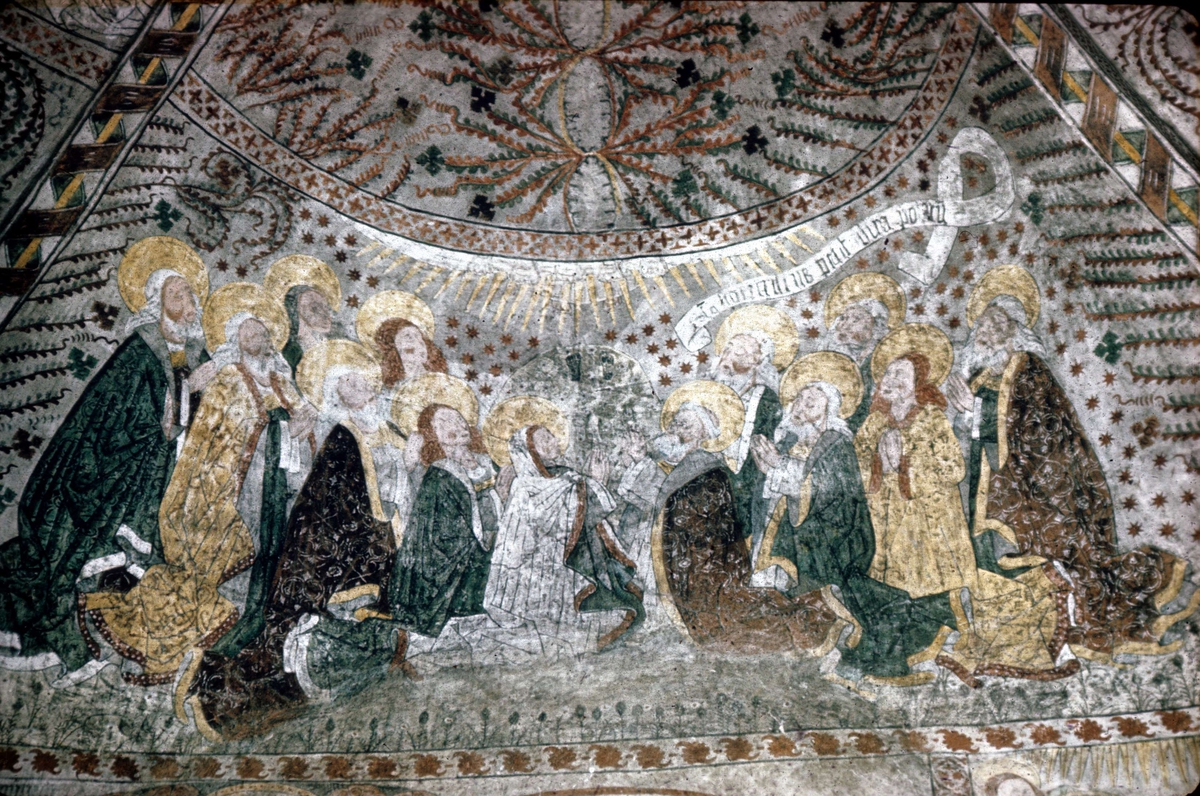 Okänd,, Kalkmålning i Edebo kyrka, Edebo socken, Uppland