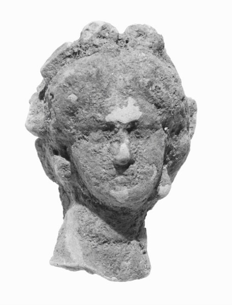 Unknown, Head with Melon Coiffure and Wreath