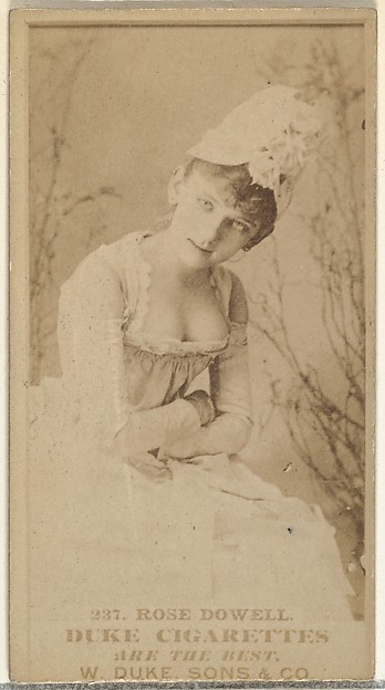 W. Duke, Sons & Co., Card Number 237, Rose Dowell, from the Actors and Actresses series (N145-7) issued by Duke Sons & Co. to promote Duke Cigarettes