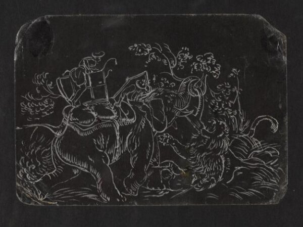 Unknown, One of twenty-seven paintings, mainly depicting hunting scenes.