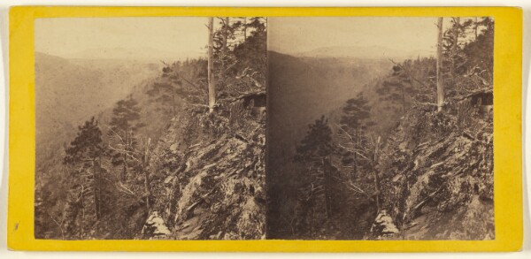 Edward and Henry T. Anthony & Co., The Glens of the Catskills. View from Sunset Rock, near the Laurel House, looking towards Haines Fall.