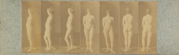 Thomas Eakins, [Unidentified female student, seven photographs]