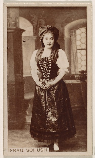 Kinney Brothers Tobacco Company, Frau Sohush, from the Actresses series (N245) issued by Kinney Brothers to promote Sweet Caporal Cigarettes